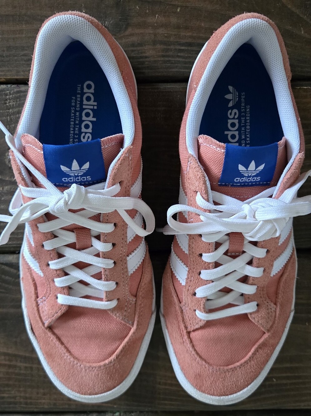 Adidas Nora Wonder Clay Pink White Skateboard Shoes Women's Size 8.5 - Like New!